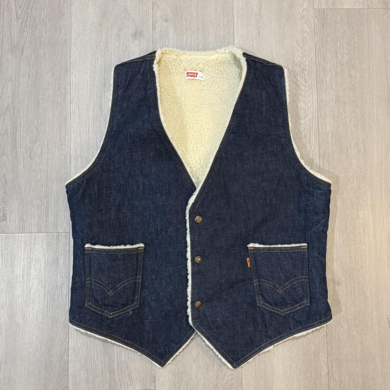 Levi's Men's Vest - Navy/Blue - L – Vintage Levi’… - image 1