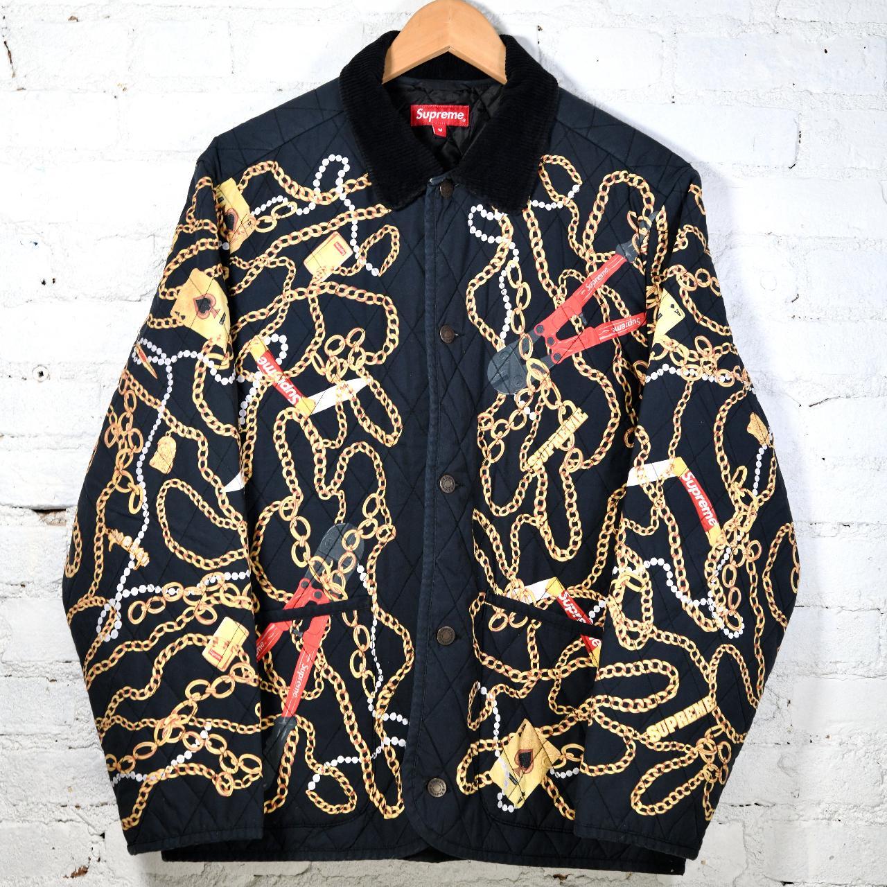 Supreme gold outlet jacket