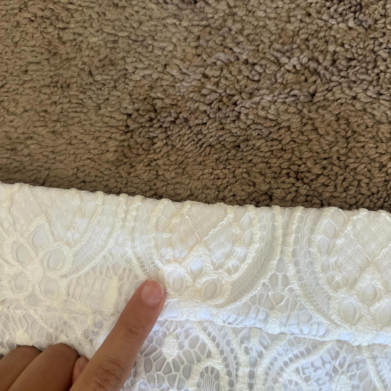 Vintage Women's Lace Skirt - White - L – beautifu… - image 5