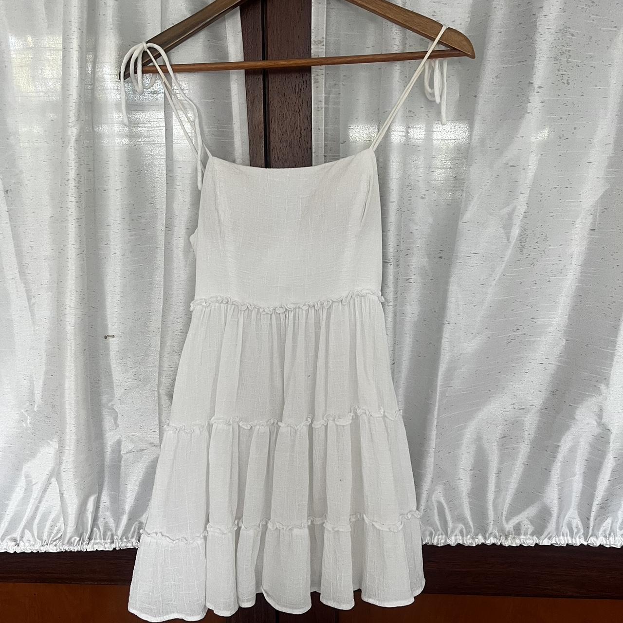 CITY BEACH white mini dress Size 8 (fits like 6) - Depop