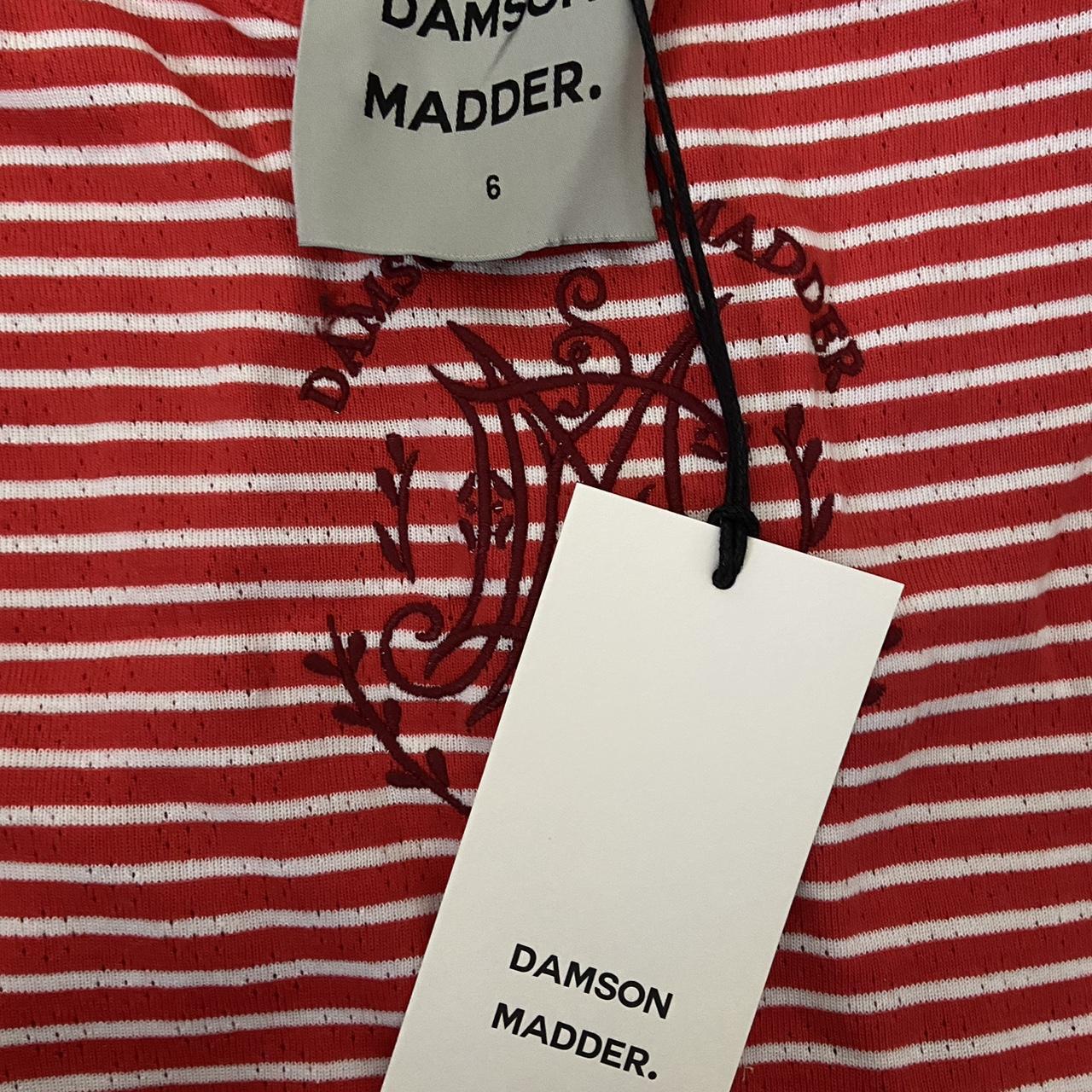 Damson Madder Women's Red and White Vest (3)