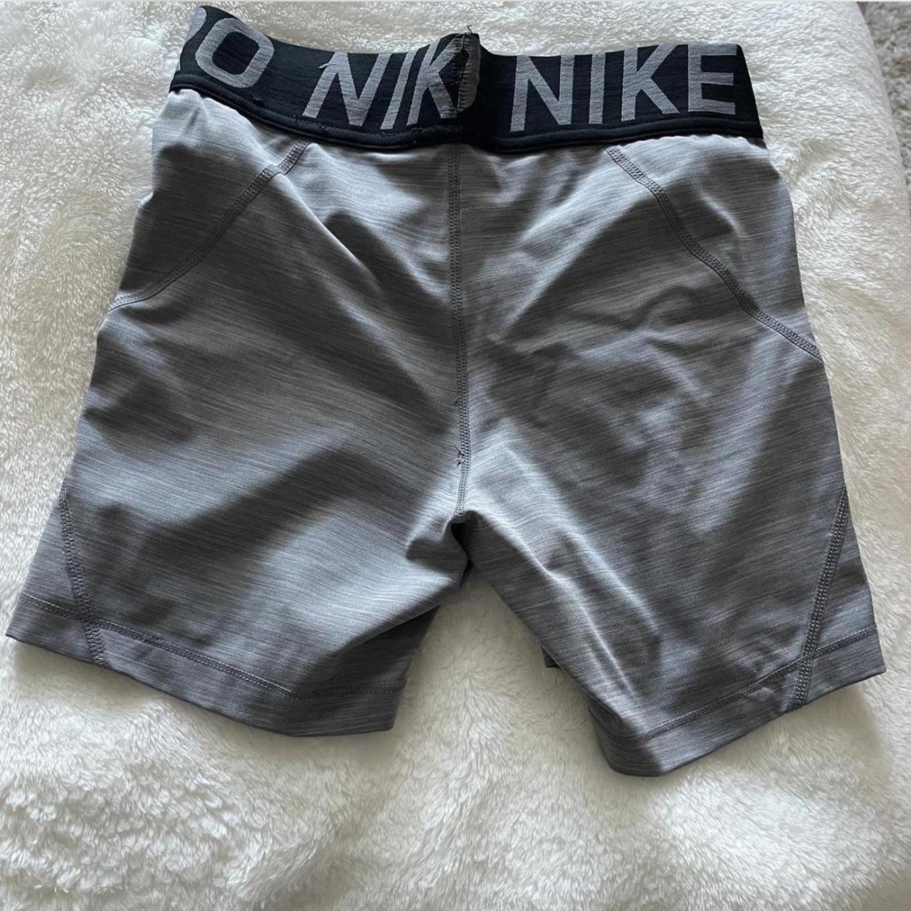 womens grey nike pro shorts