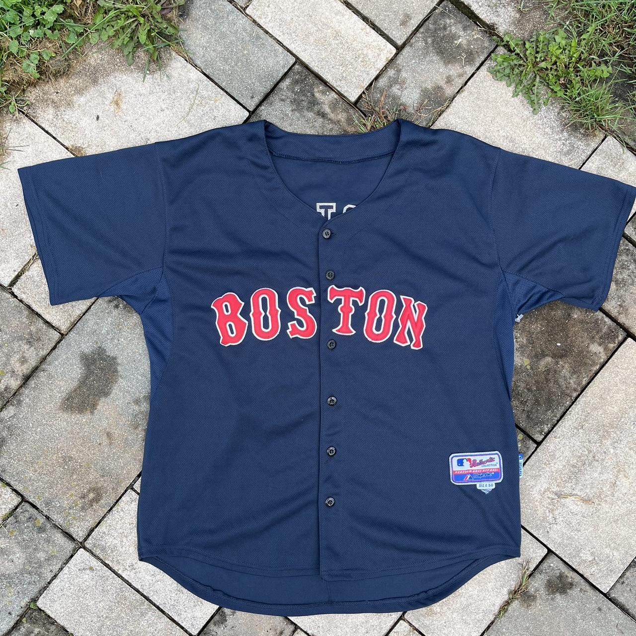 Women's Boston Red Sox alternate jersey from - Depop