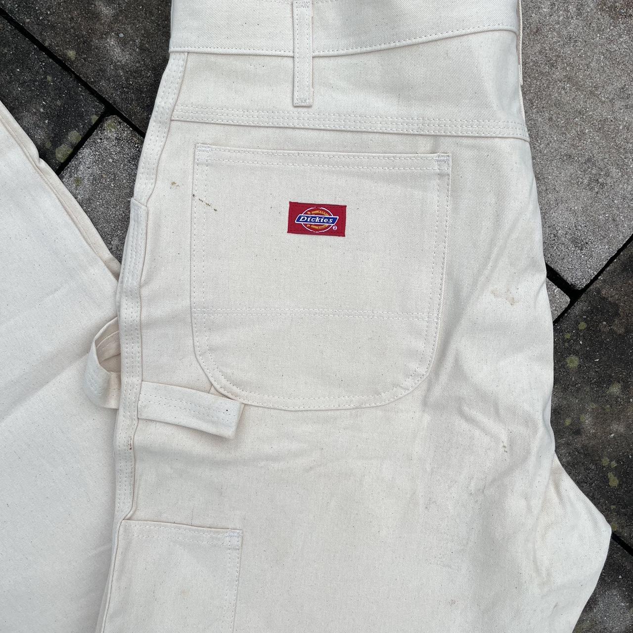 cream colored dickies pants size 38 W 32L - Depop