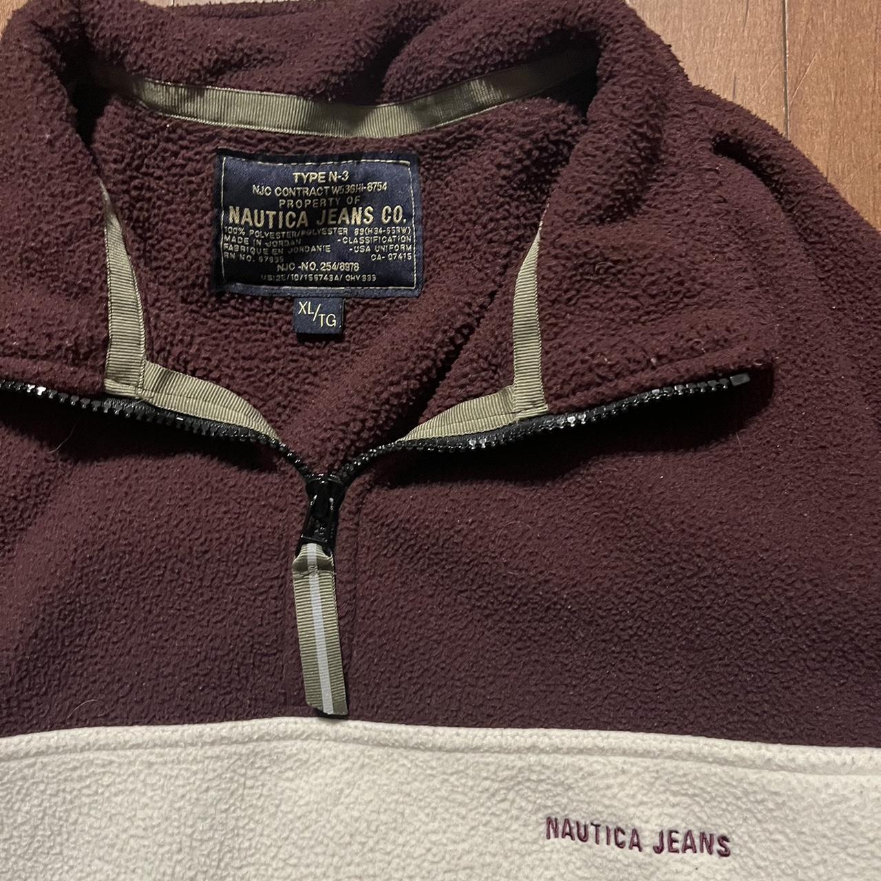 nautica 1/4 zip fleece size XL super warm and... - Depop