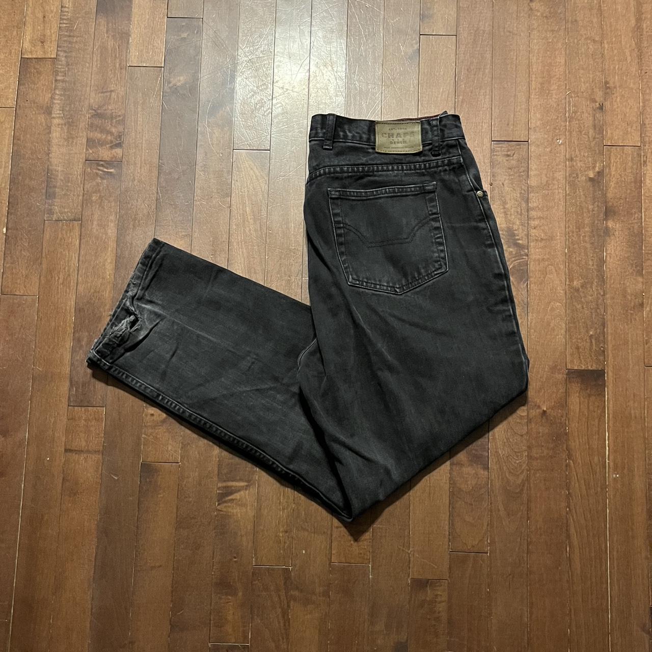 vintage chaps jeans size 38W 30 L small tears at... Depop