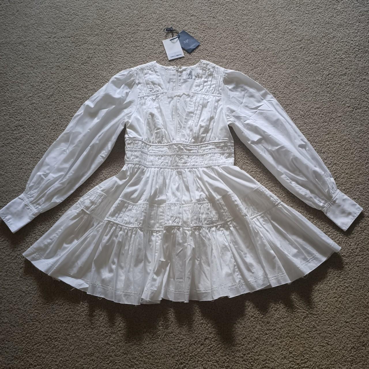 Aje Women's White Dress | Depop