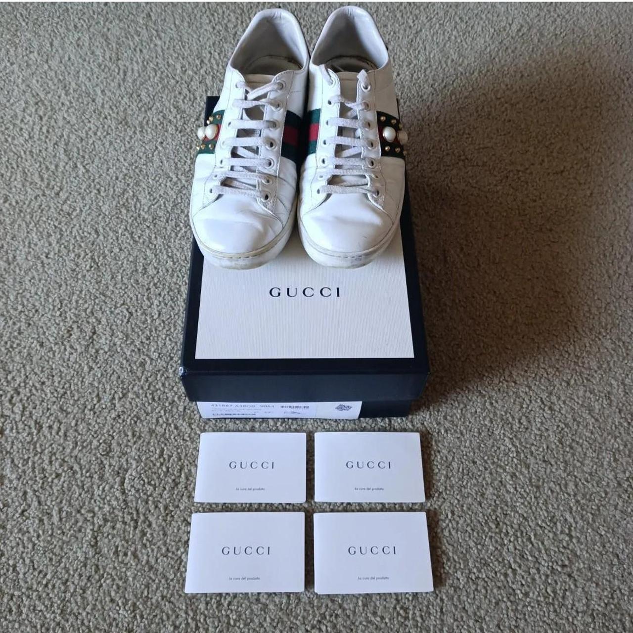 Gucci hot sale pearl trainers