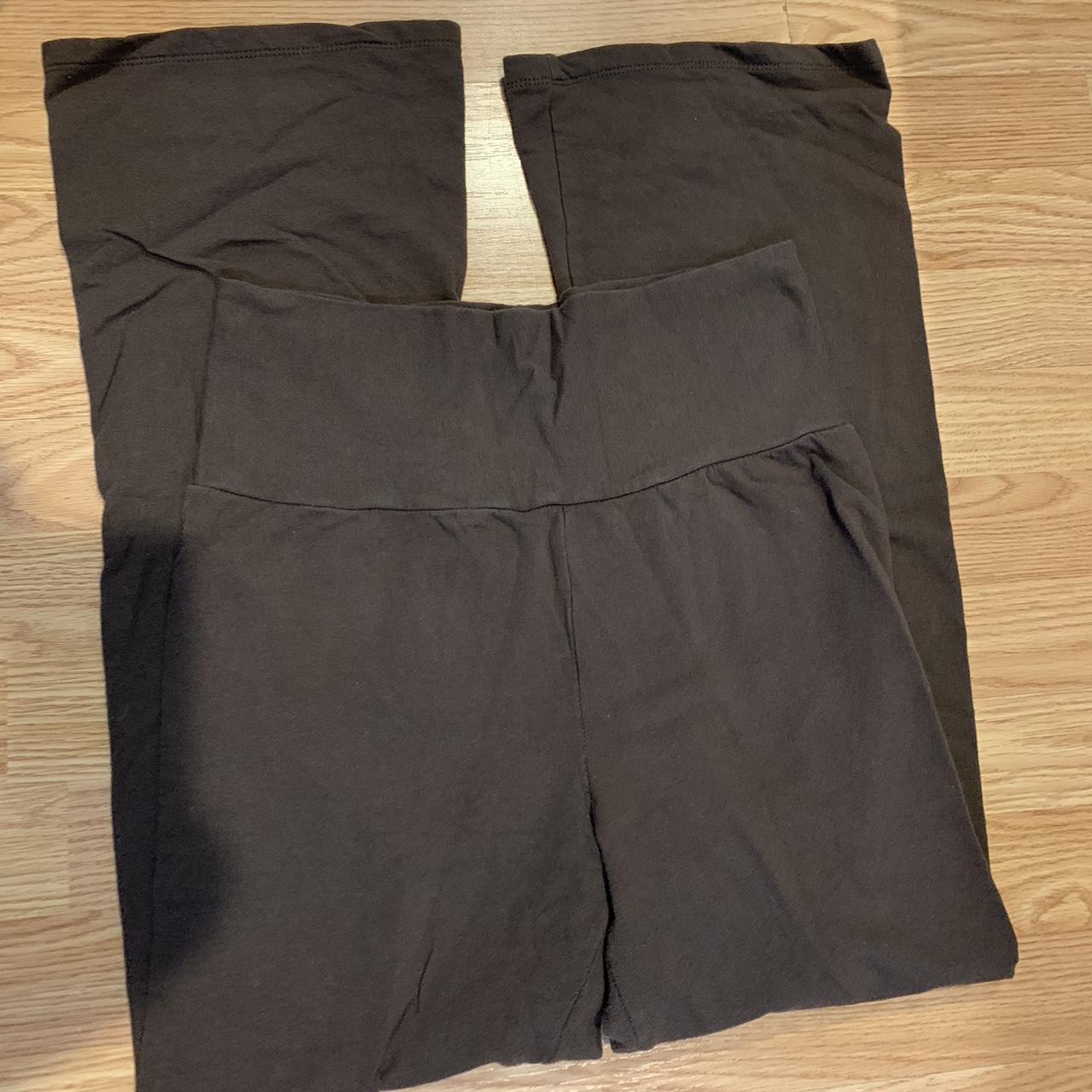 wild fable brown flared leggings size: Medium... - Depop