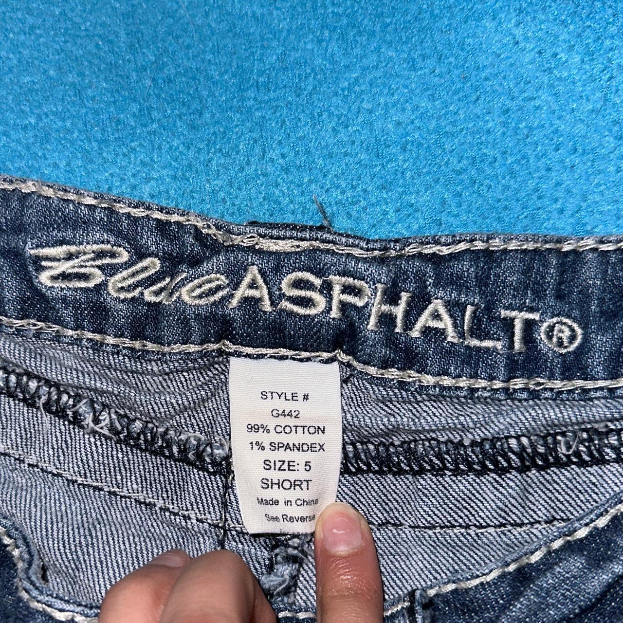 Blue asphalt brand store jeans