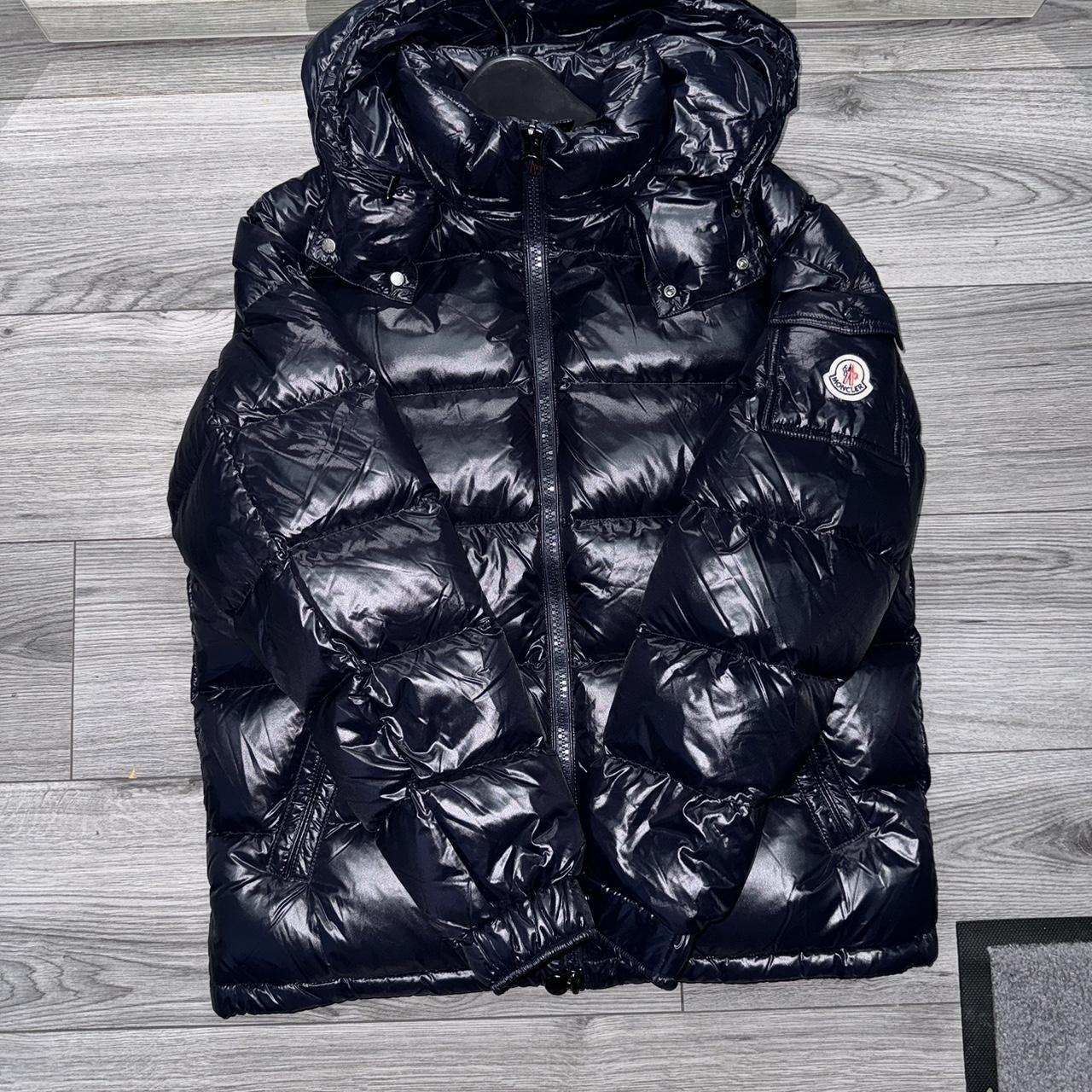 Men s Moncler Maya Jacket Navy Worn once Depop