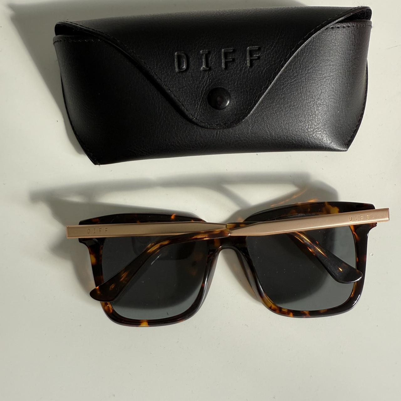 DIFF Women's Sunglasses - Brown – DIFF brown tort… - image 2