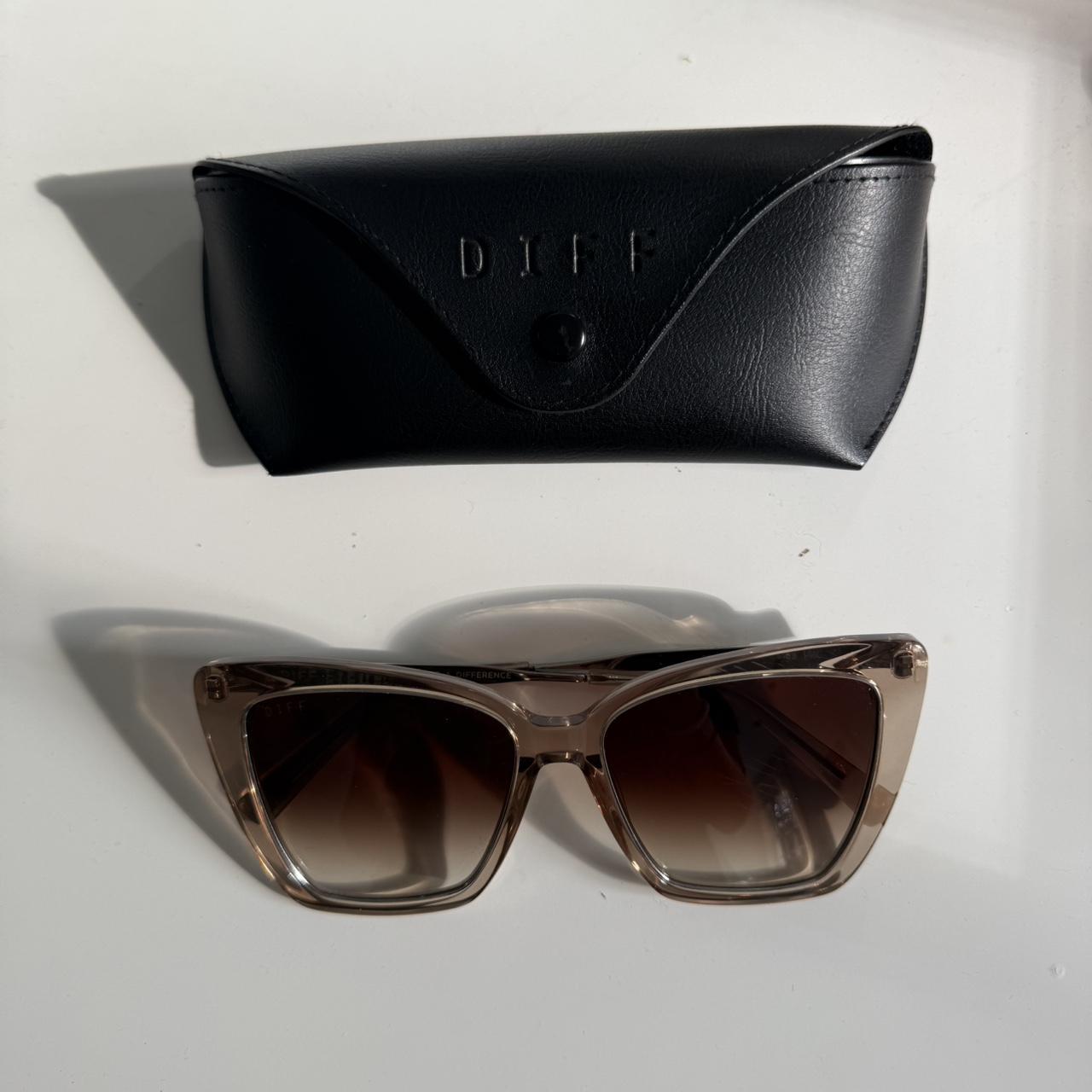 DIFF Women's Sunglasses - Brown/Gold – DIFF brown… - image 1