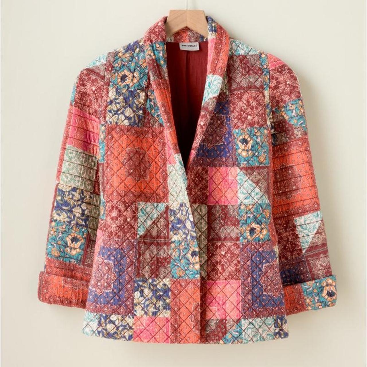 Stunning vintage patchwork quilted jacket. Super... - Depop