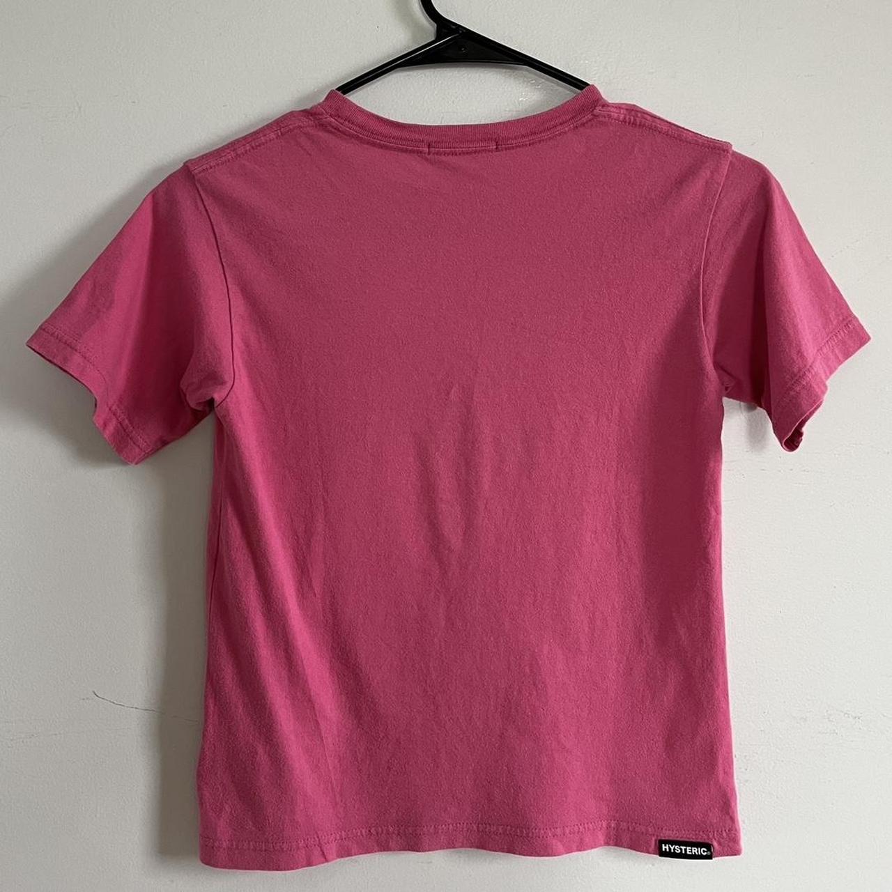 Hysteric Glamour pink baby tee Shoulder to | Depop