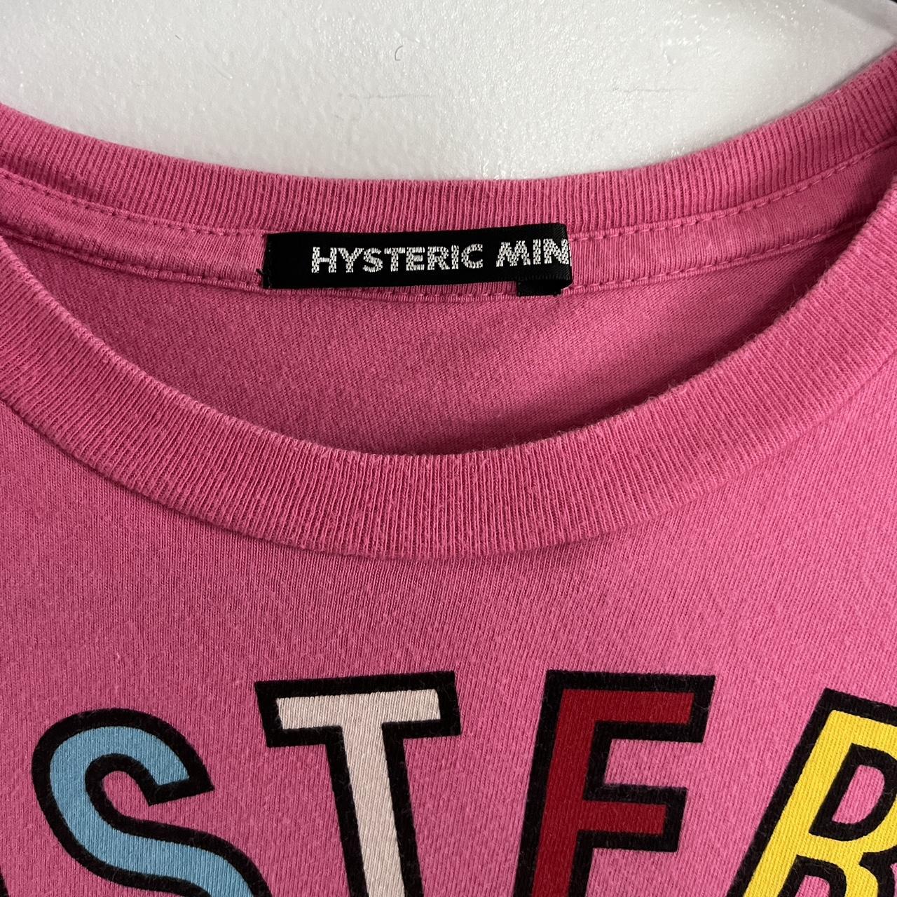 Hysteric Glamour pink baby tee Shoulder to | Depop
