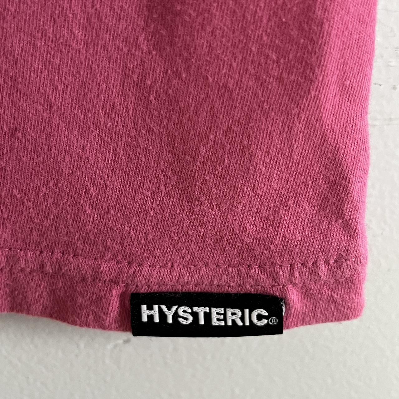 Hysteric Glamour pink baby tee Shoulder to | Depop