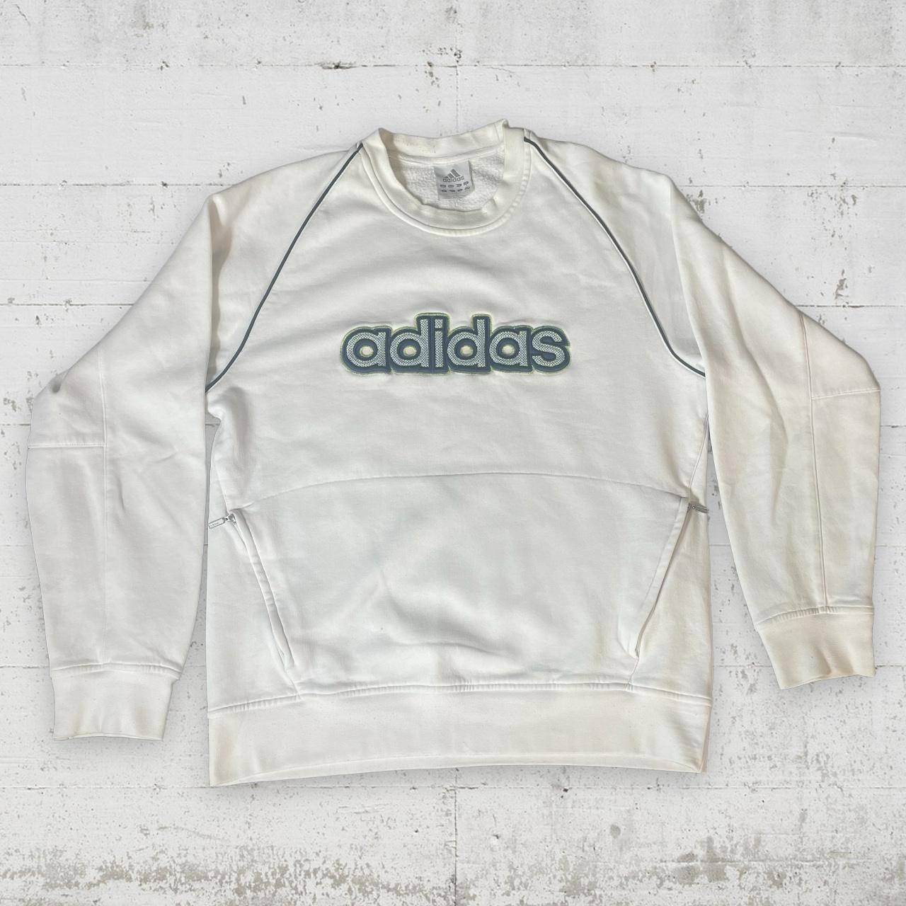 Adidas Men's White Sweatshirt Depop