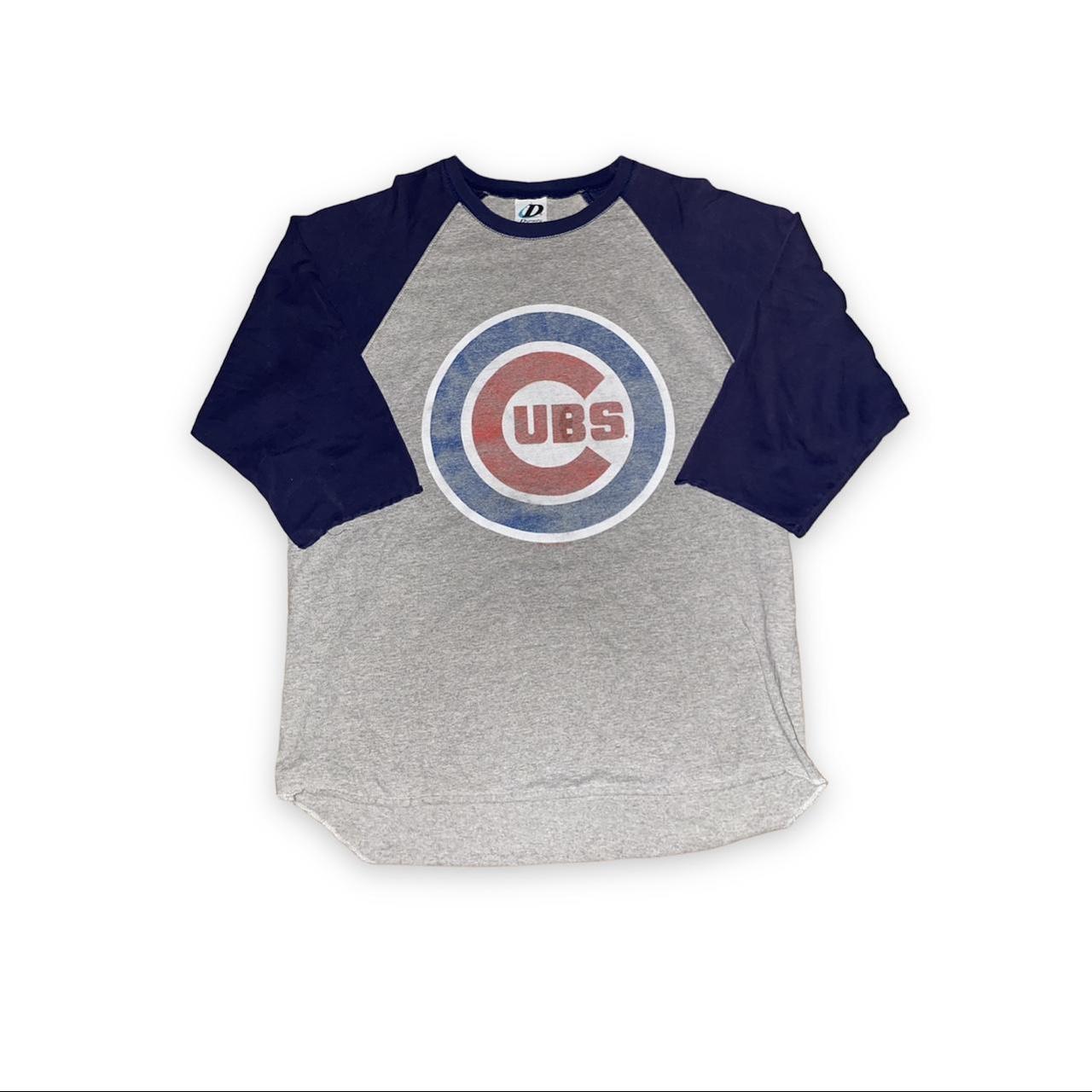 Vintage Chicago Cubs 3/4 Sleeve Shirt Youth Boys - Depop