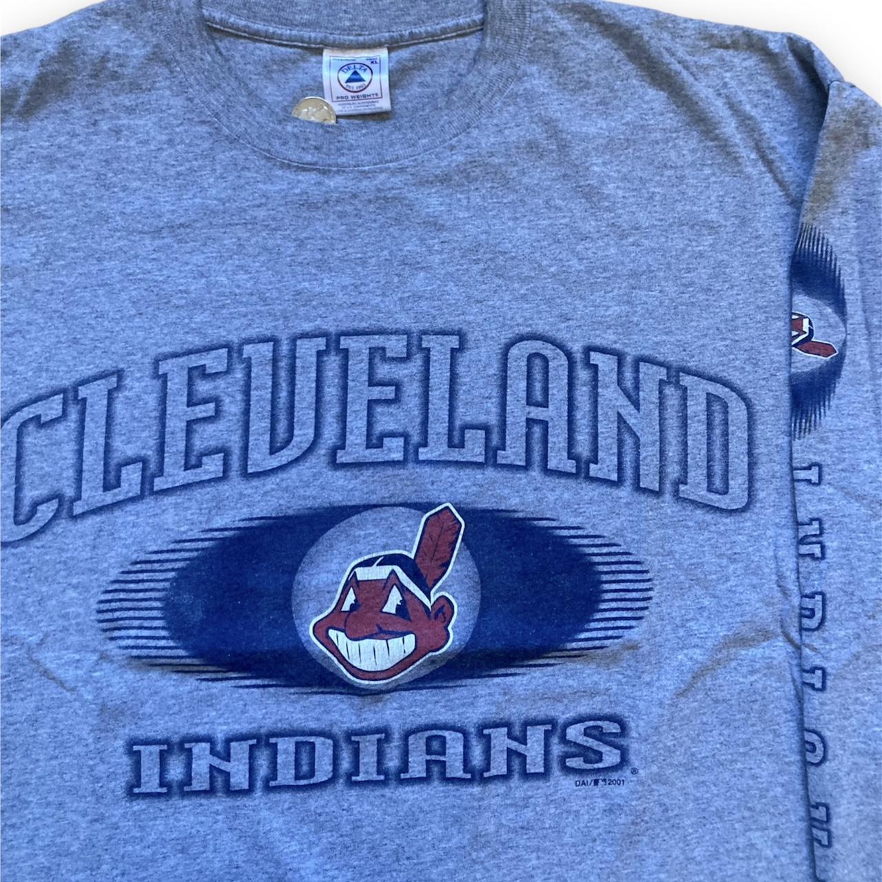 MLB Cleveland Indians Men's Long Sleeve Shirt Size M - Depop