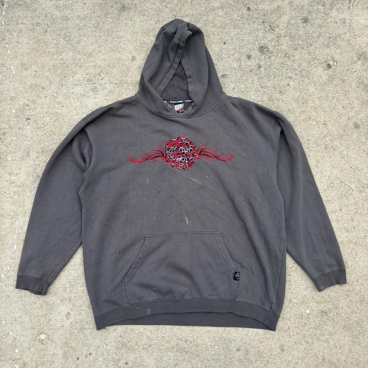 Vintage Jnco Style Top Heavy Clothing Co Hoodie... - Depop