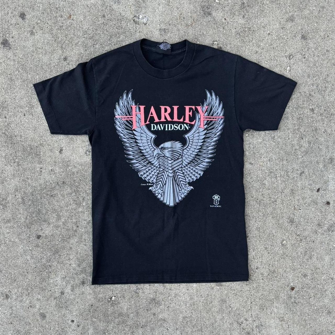 Vintage 90s Harley Davidson Eagle Travis Scott Tee | Depop