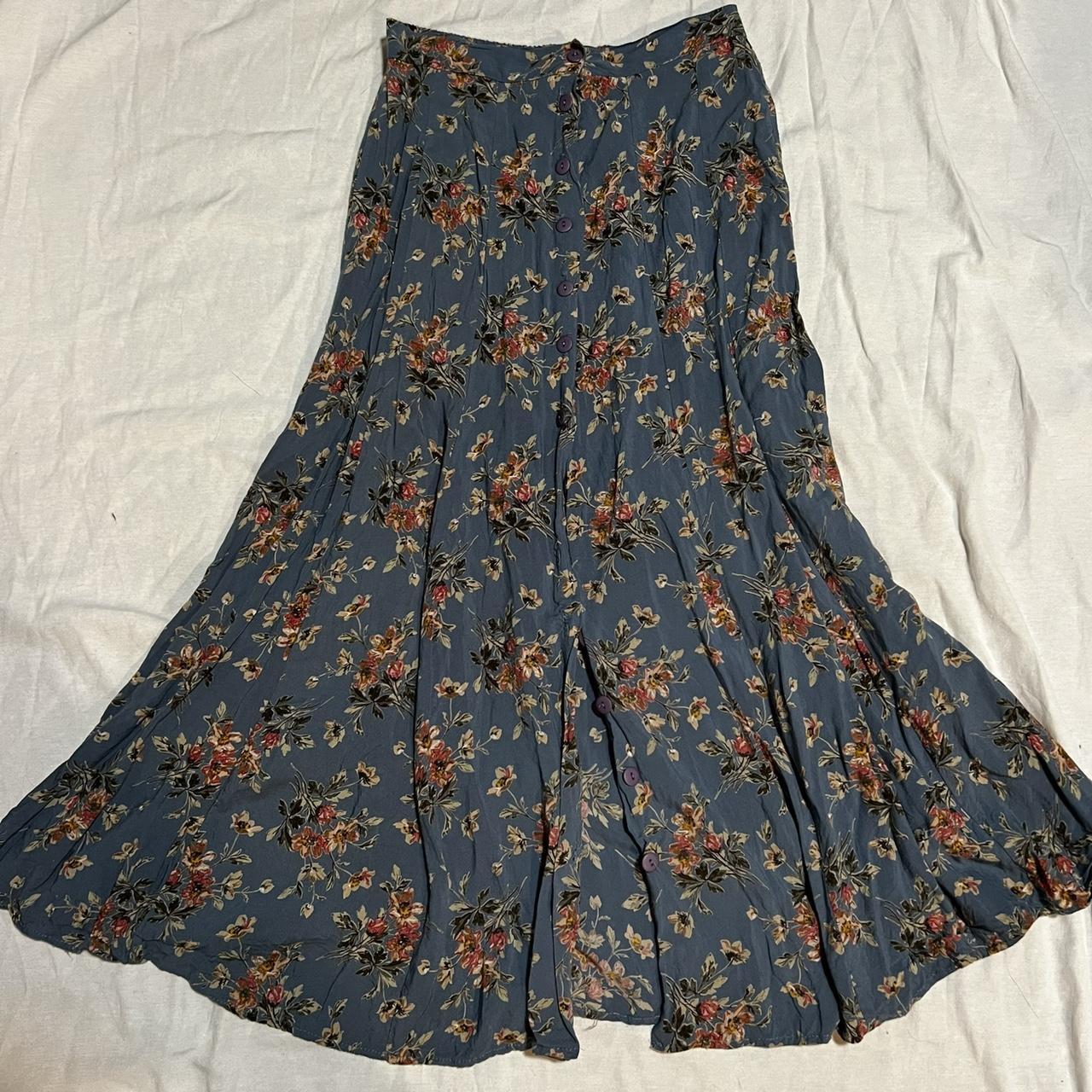 Women's Blue and Pink Skirt | Depop