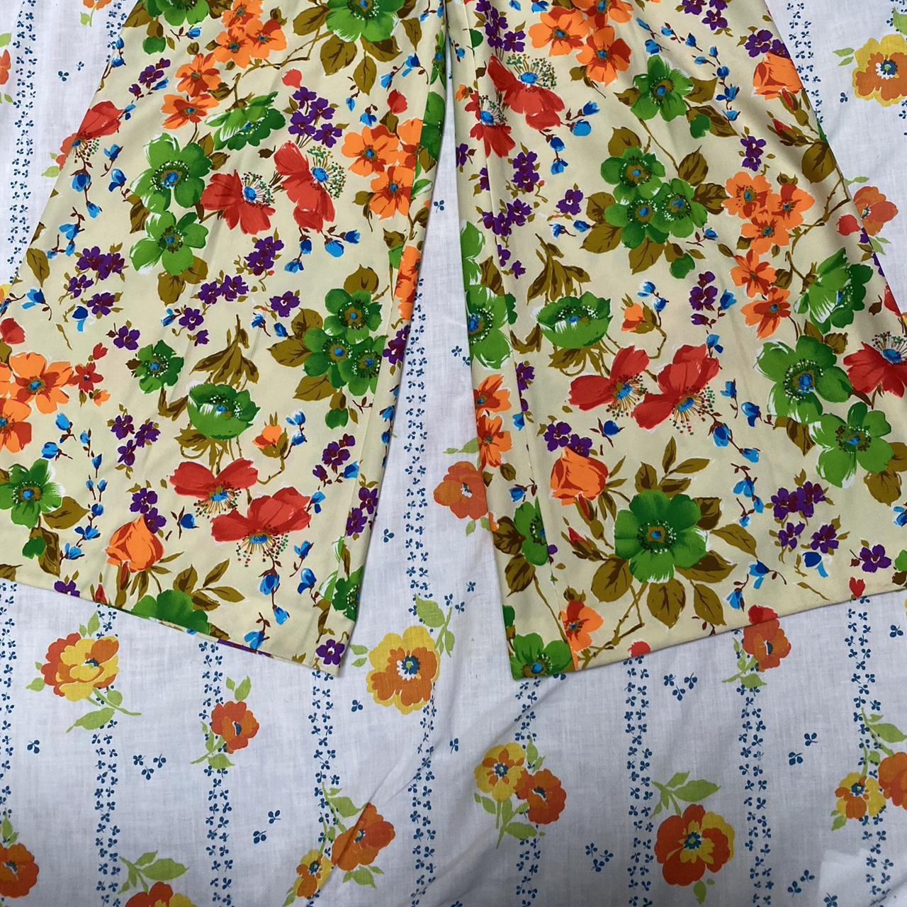 Authentic Vintage 60s Jumpsuit! Has a floral... - Depop