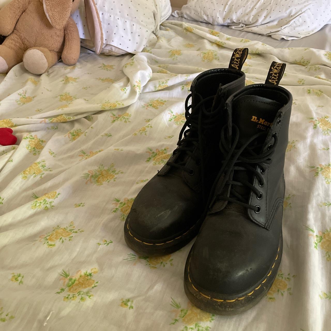 steel toe doc martens women’s size 7. i’m a 7.5 and... Depop