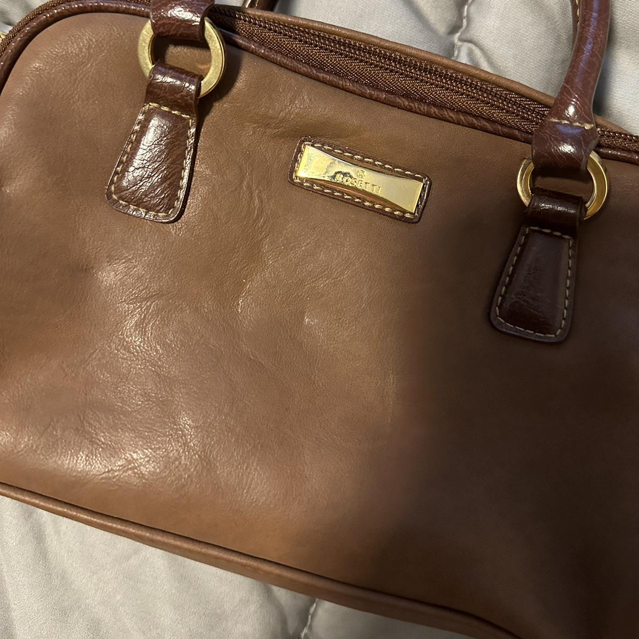 Dkny saffiano leather bag with gold hardware Bought - Depop