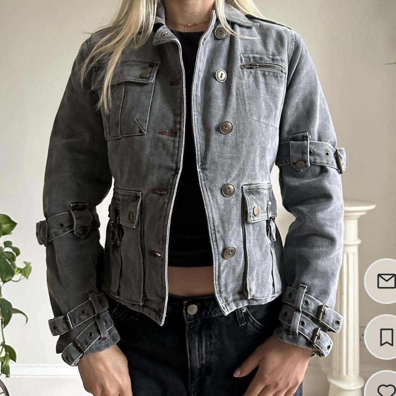 stone washed archive vintage 90s bomber jacket in...