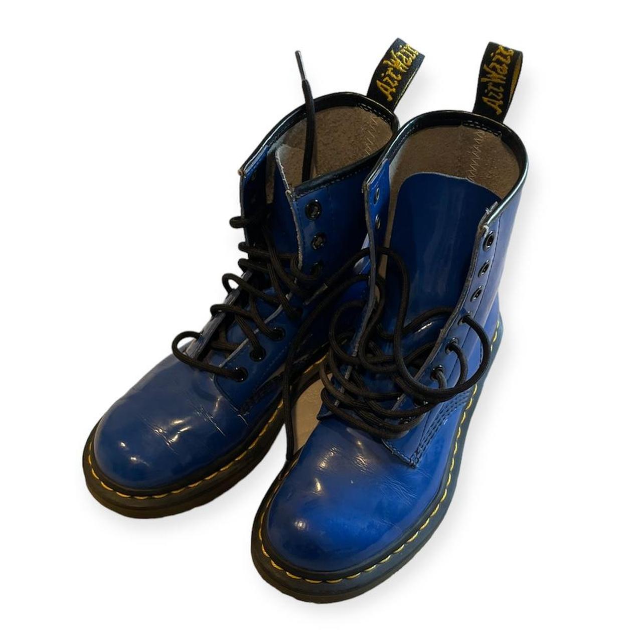 Dr martens metallic blue sale