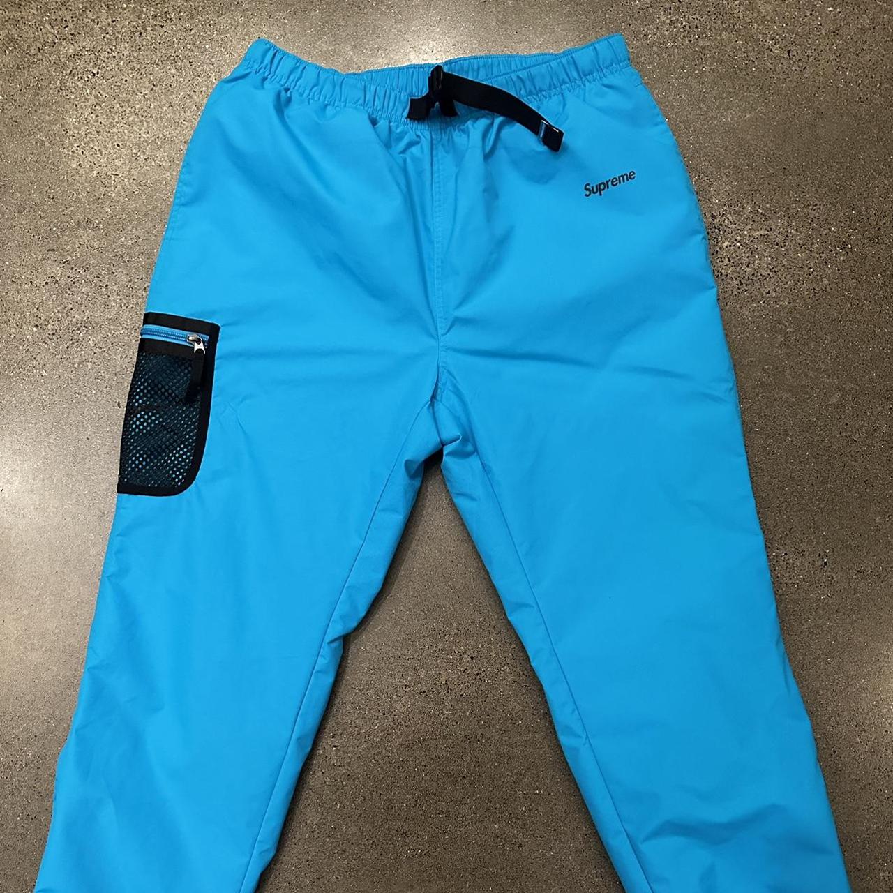 Supreme x Nike running pant - blue - Depop