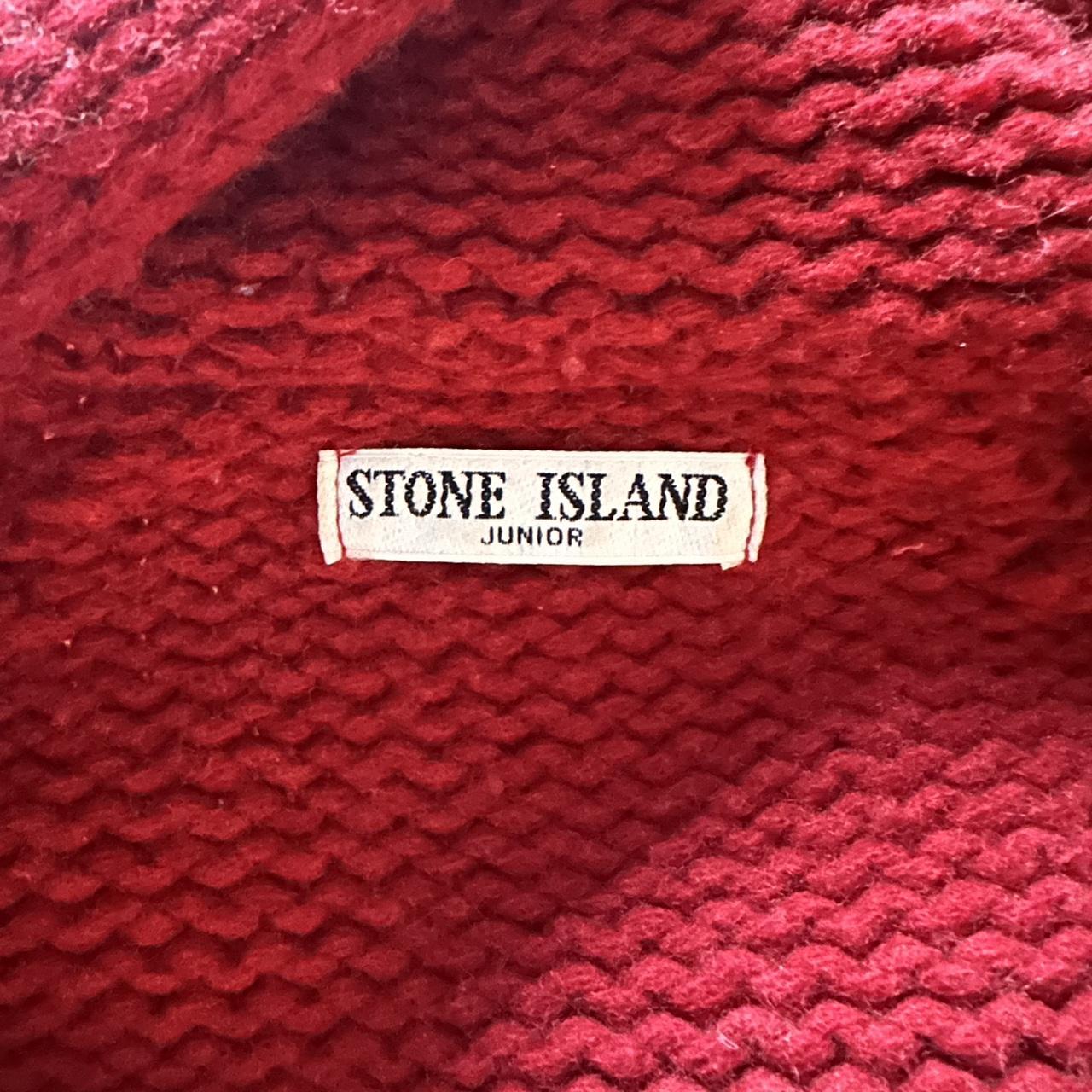 Stone Island knitted zip up jacket Junior boys but... - Depop
