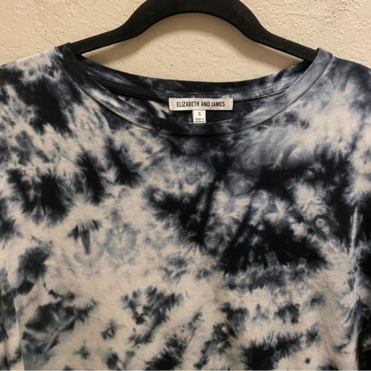 Elizabeth and James Tie Dye Cropped Short Sleeve