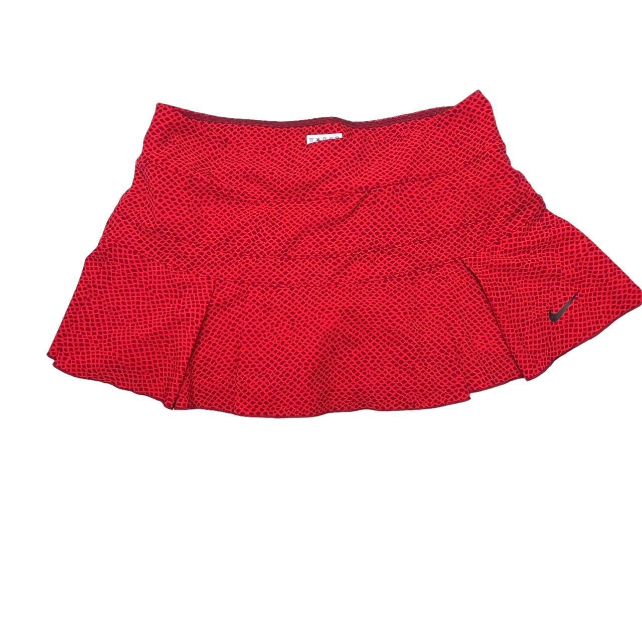 Nike Tennis Skirt Bright Red / Orange Printed Nike... Depop