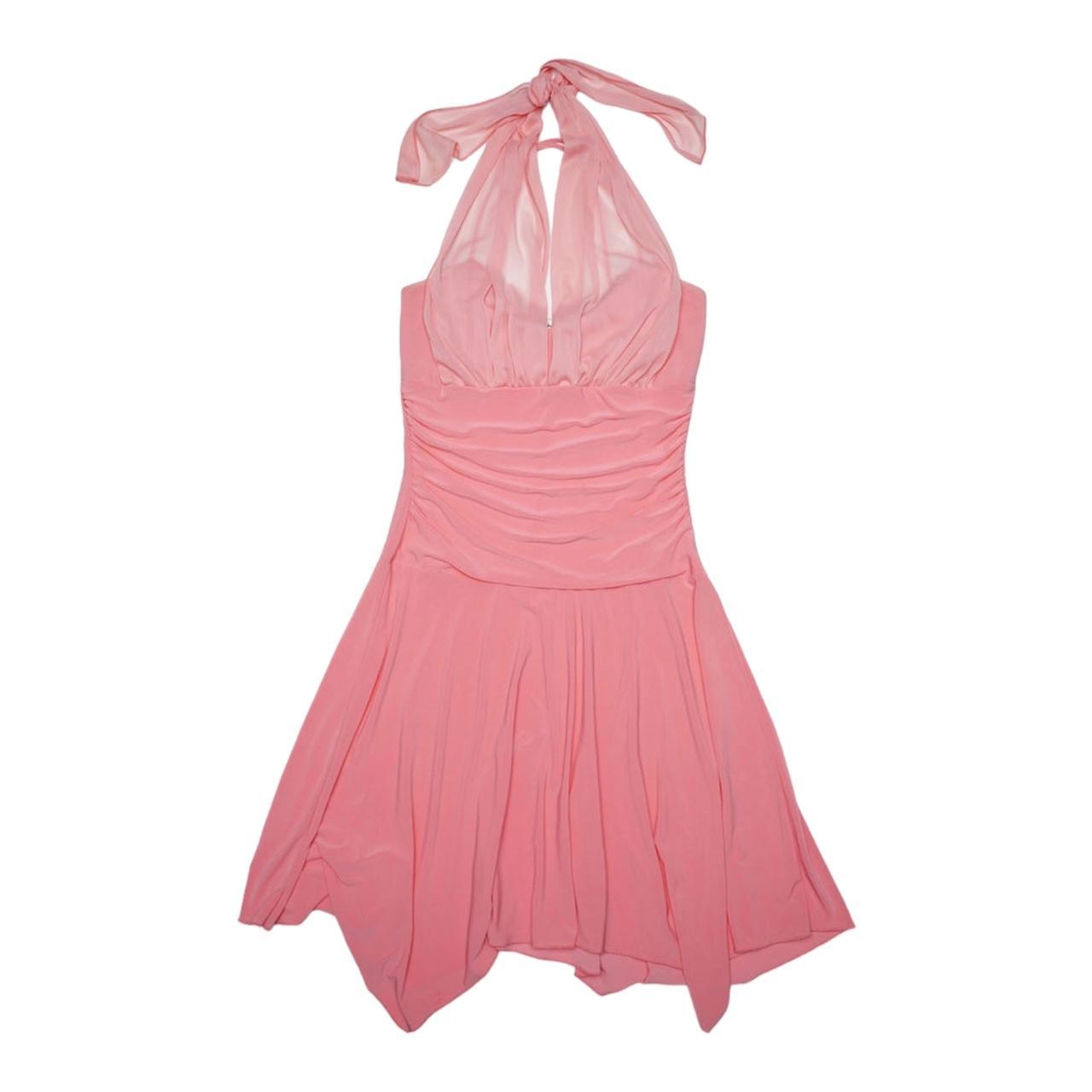 Women's Pink and Orange Dress Depop