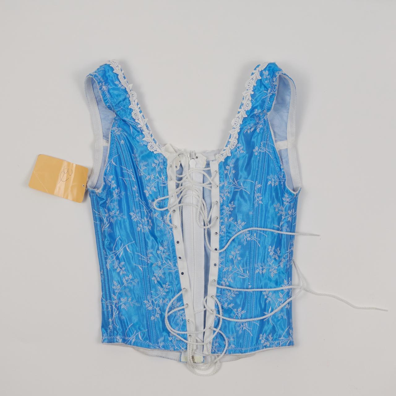 fairycore corset blue white y2k vintage ~ style - Depop