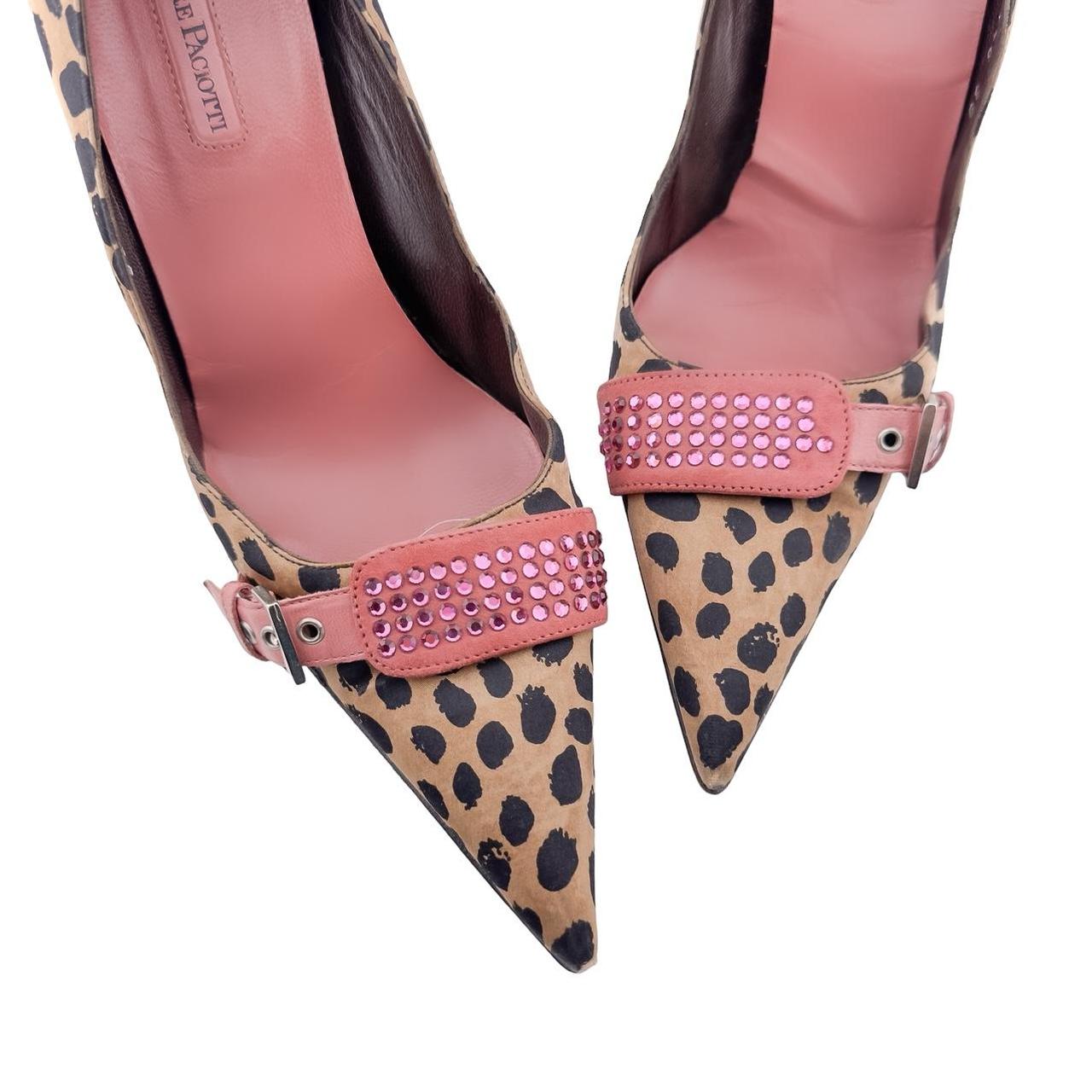 Pink best sale leopard heels