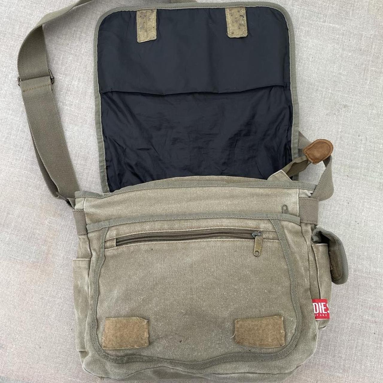 Incredible khaki canvas crossbody bag by Diesel A... Depop