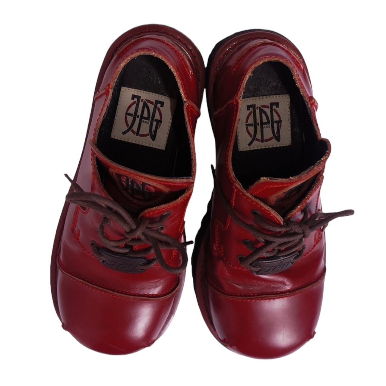 靴 1990s Jean Paul Gaultier leather shoes Jean Paul Gaultier | 1990s leather platform | Depop