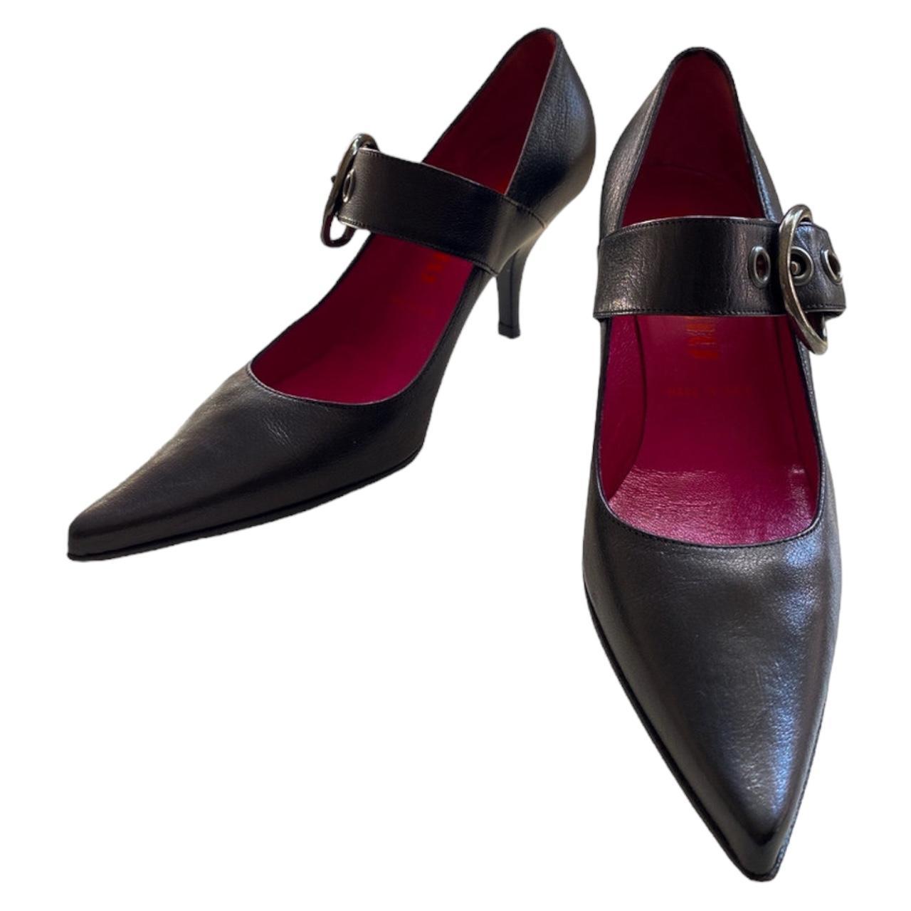 【希望 】MIU MIU Intrecciato Square toe 00's] 