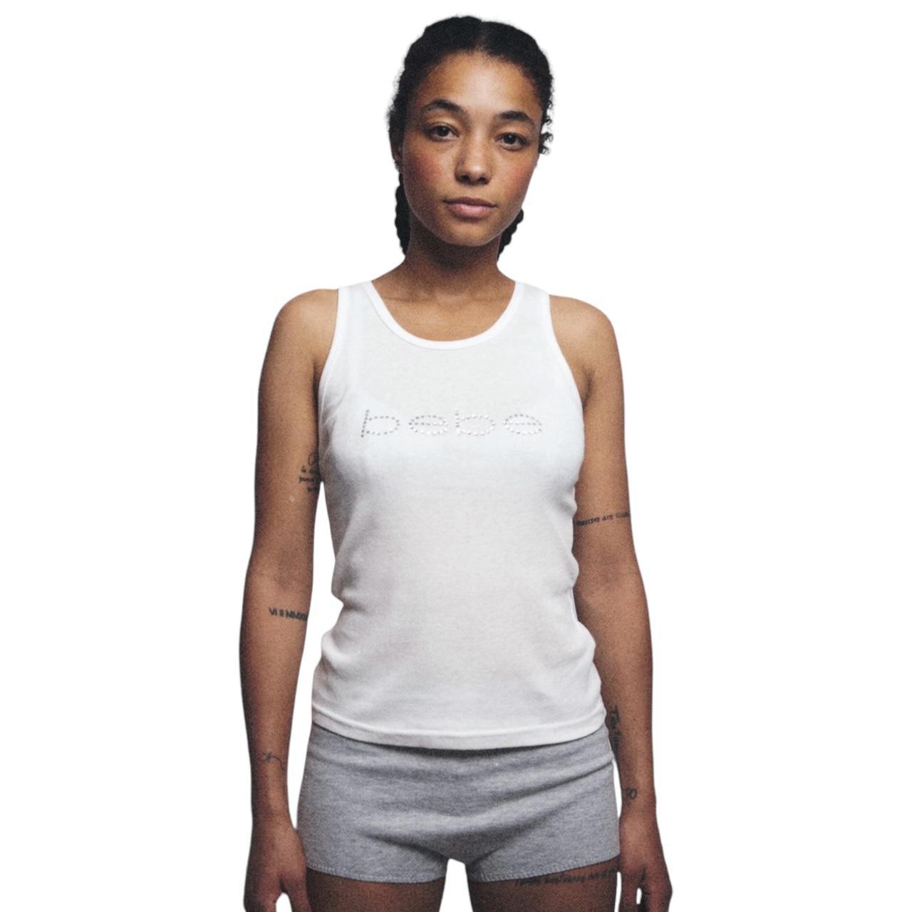 ♡bebe♡　0912 Asymmetric Butterfly Tank Top | bebe