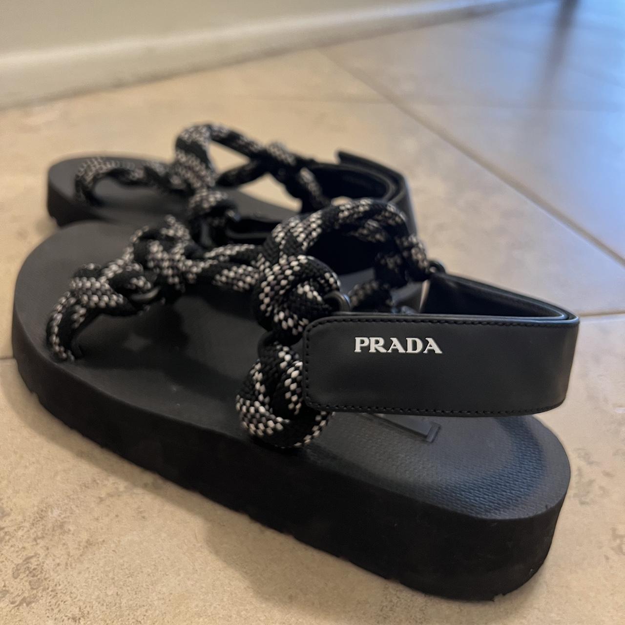 Prada Canvas Sport Sandals Great condition. Bought Depop