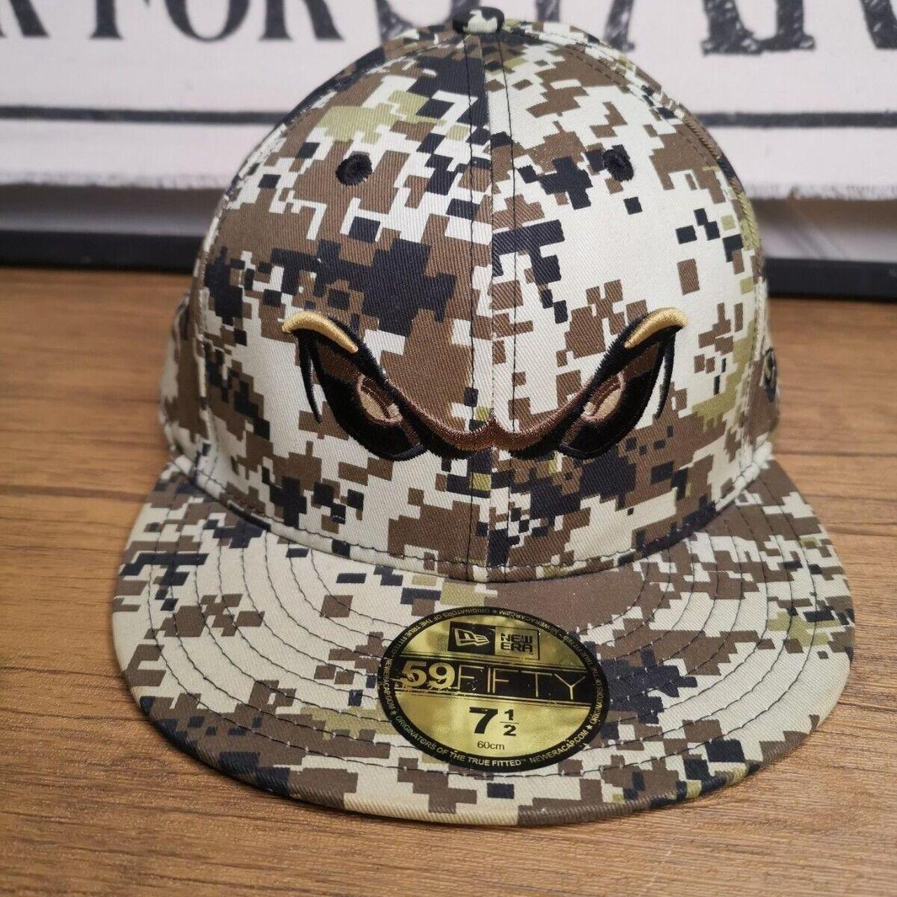 New Era Digital Camo Baseball USMC Fitted Cap. Like - Depop