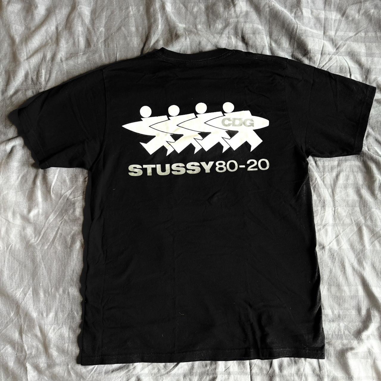 Stussy x CDG tee Great condition Size medium Black | Depop