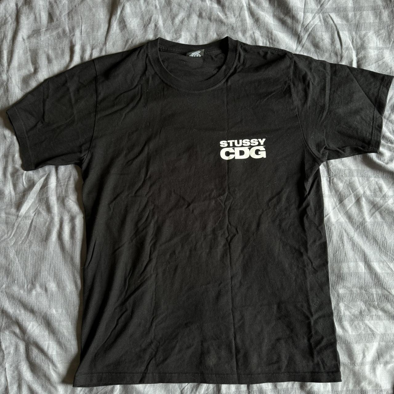 Stussy x CDG tee Great condition Size medium Black | Depop