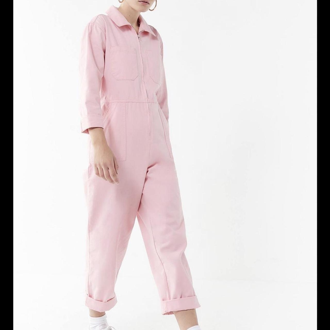 Urban Outfitters Women's Pink Jumpsuit Depop