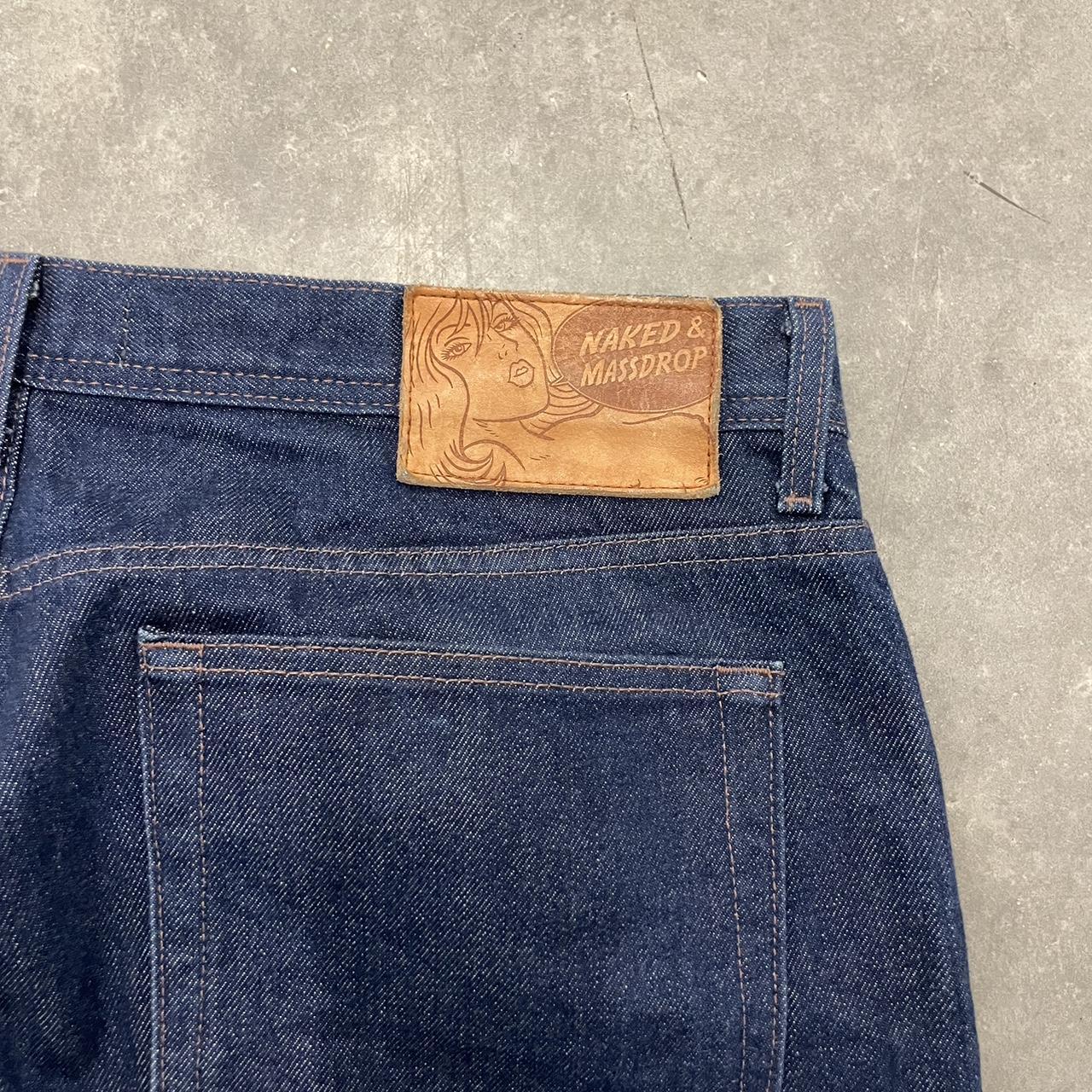 Naked & Famous Denim Men's Navy Jeans | Depop