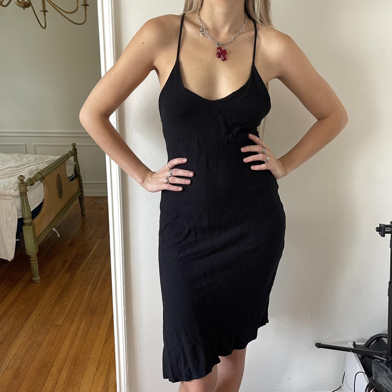 Vanessa Mooney little black dress with adjustable... Depop